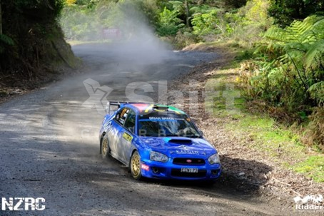 Subaru Impreza with X Shift sequential gearbox at Coromandel Rally